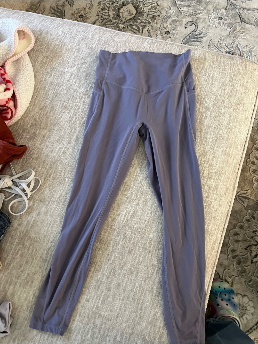 High-Waisted Women’s Leggings in Lavender Gray